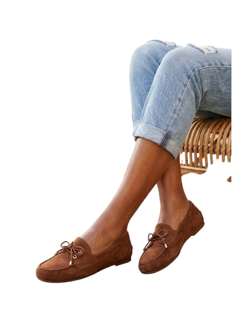 J Crew Women's Brown Suede Moccasin Loafers Size: 9